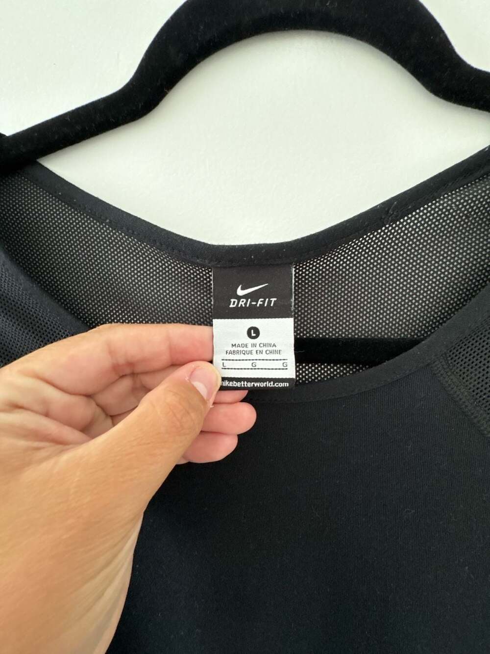 Nike Dri-FIT Long Sleeve Performance Shirt with Mesh Back Panels